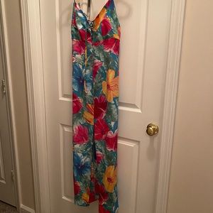 Leyton Lace Up Maxi - Print : Malibu Barbie